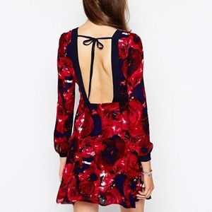 Aryn K Open Back Dress